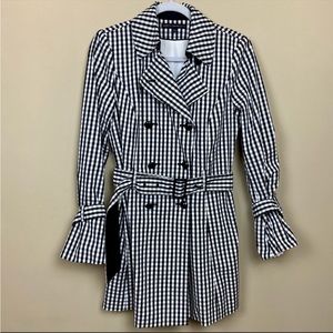 WHBM Plaid Tench Coast Size S